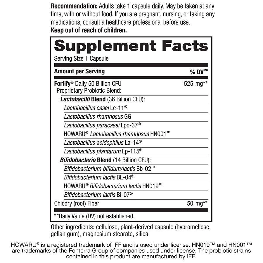 商品Nature's Way|Fortify Daily 50 Billion Vegetarian Capsules,价格¥249,第4张图片详细描述