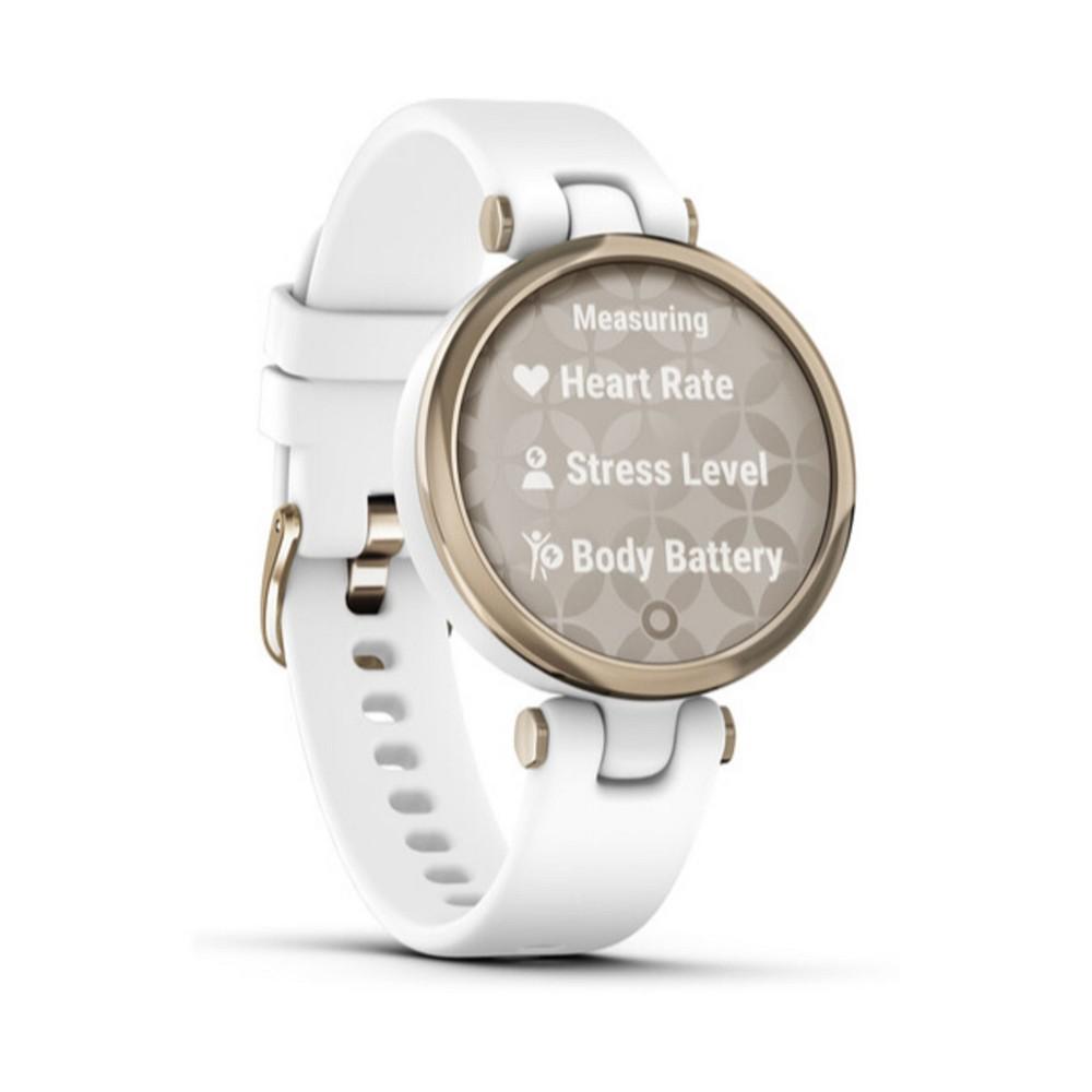 Unisex Lily Metal Hazel White Silicone Strap Smart Watch 34.5mm商品第4张图片规格展示