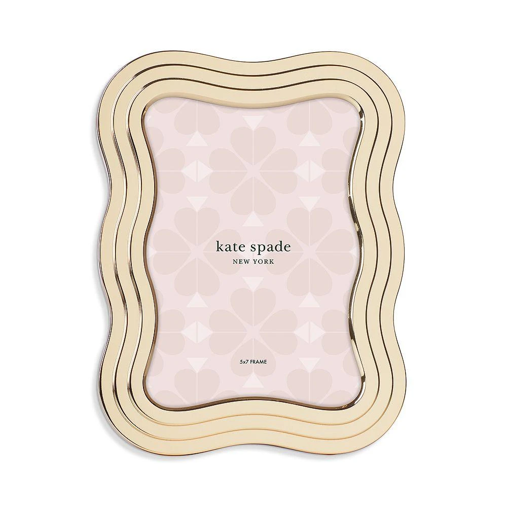 商品Kate Spade|South Street Gold Wavy Frame, 5" x 7",价格¥489,第1张图片
