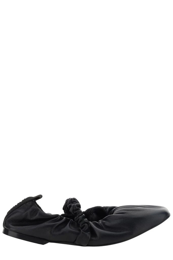 商品Ganni|Ganni Scrunchie Gathered Ballerina Shoes,价格¥1306,第1张图片