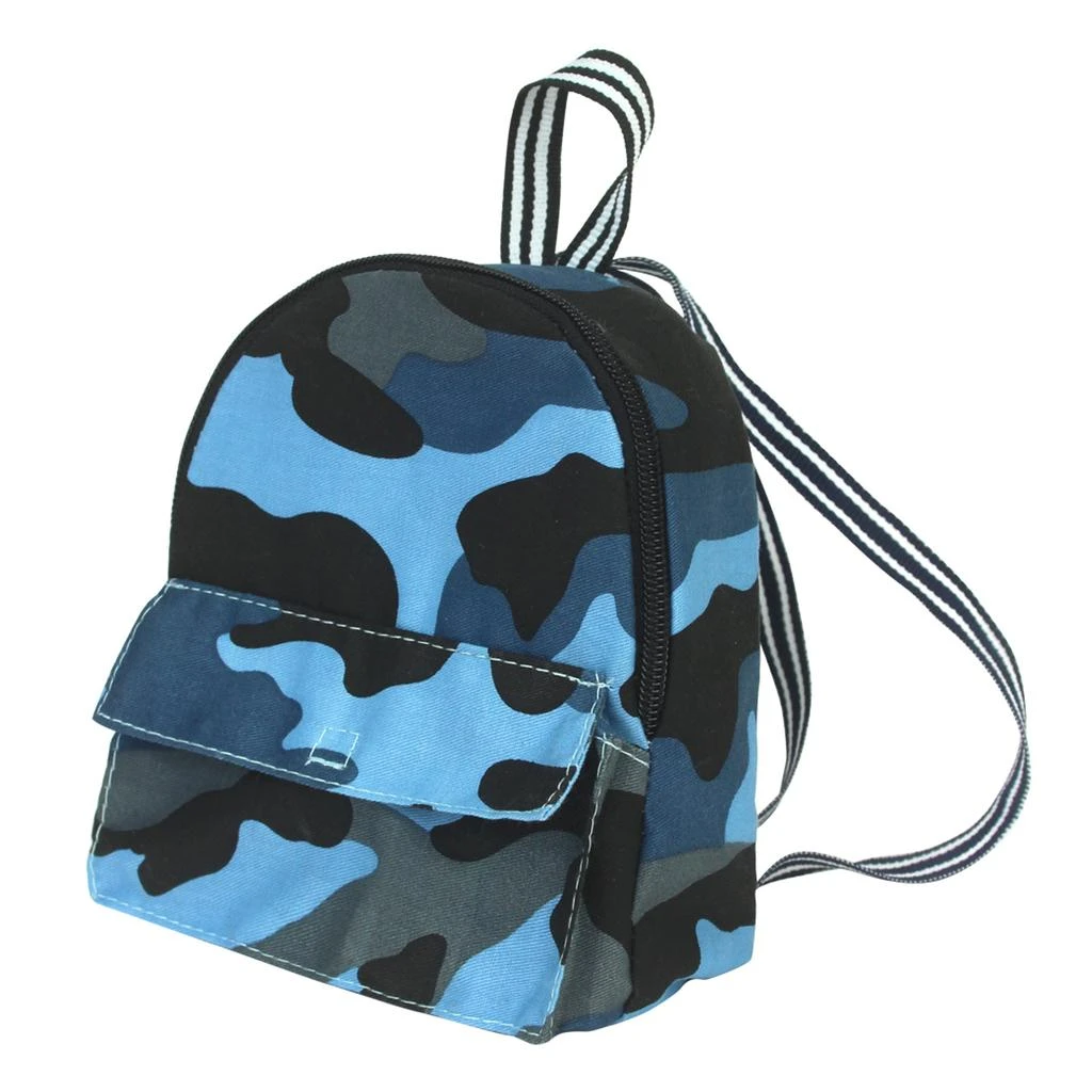 商品Teamson|Sophia’s Camouflage Nylon Backpack for 18" Dolls, Blue,价格¥143,第1张图片