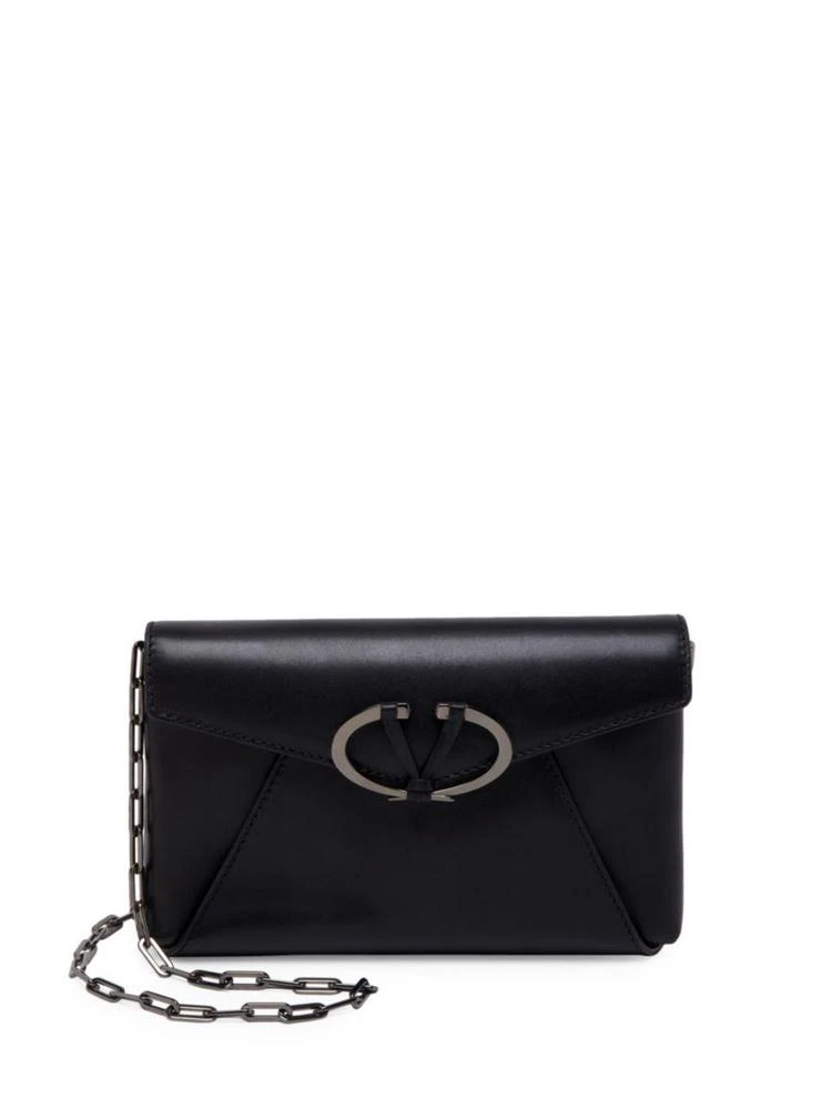 商品Valentino|Valentino - Valentino Garavani  V Rivet Leather Chain Clutch,价格¥5238,第1张图片