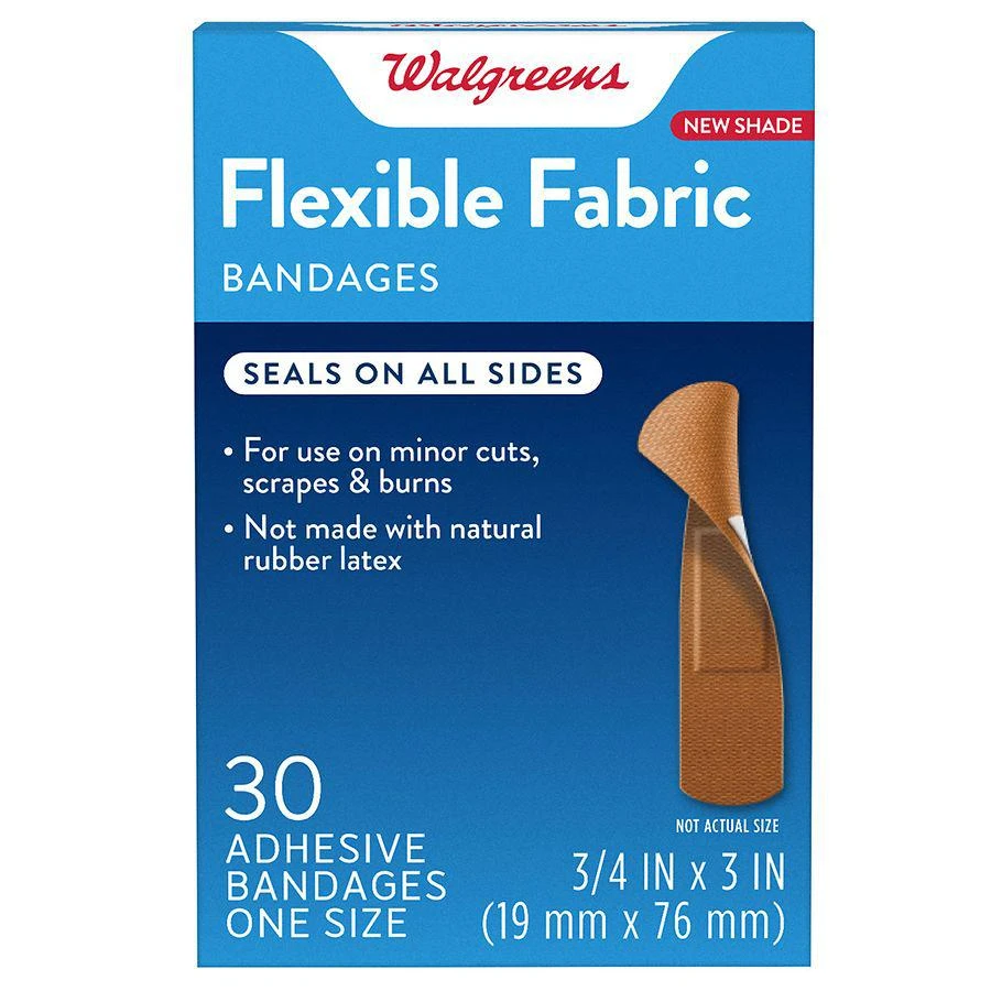 商品Walgreens|Flexible Fabric Bandages,价格¥29,第1张图片