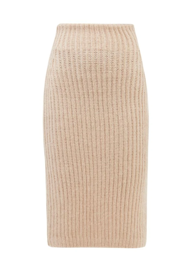 商品Fendi|Ribbed high-rise midi skirt,价格¥4068,第1张图片