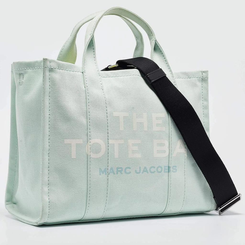商品[二手商品] Marc Jacobs|Marc Jacobs Mint Green/Black Canvas Medium The Tote Bag,价格¥4145,第3张图片详细描述