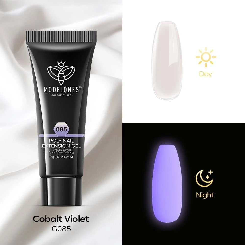 商品[国内直发] MODELONES|Cobalt Violet - Luminous Poly Nail Gel  (15g),价格¥53,第1张图片