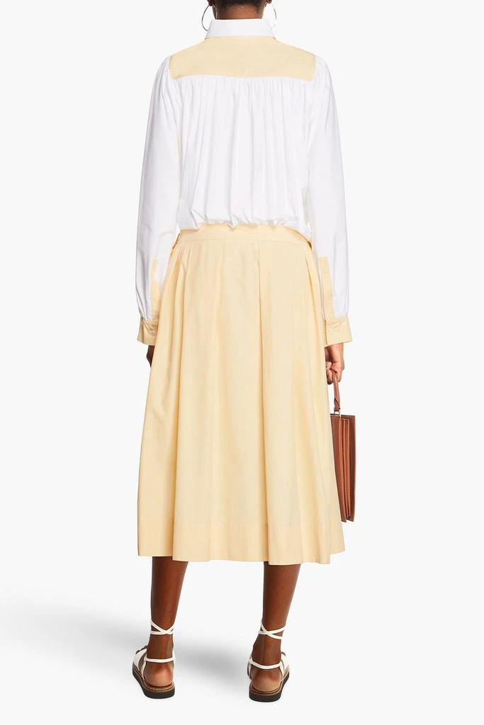 商品Marni|Pleated cotton-poplin midi shirt dress,价格¥5688,第1张图片