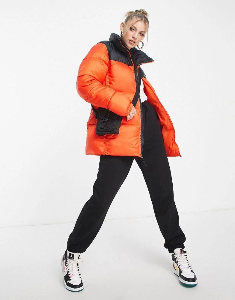 商品Columbia|Columbia Puffect puffer jacket in black and red Exclusive at ASOS,价格¥749,第4张图片详细描述