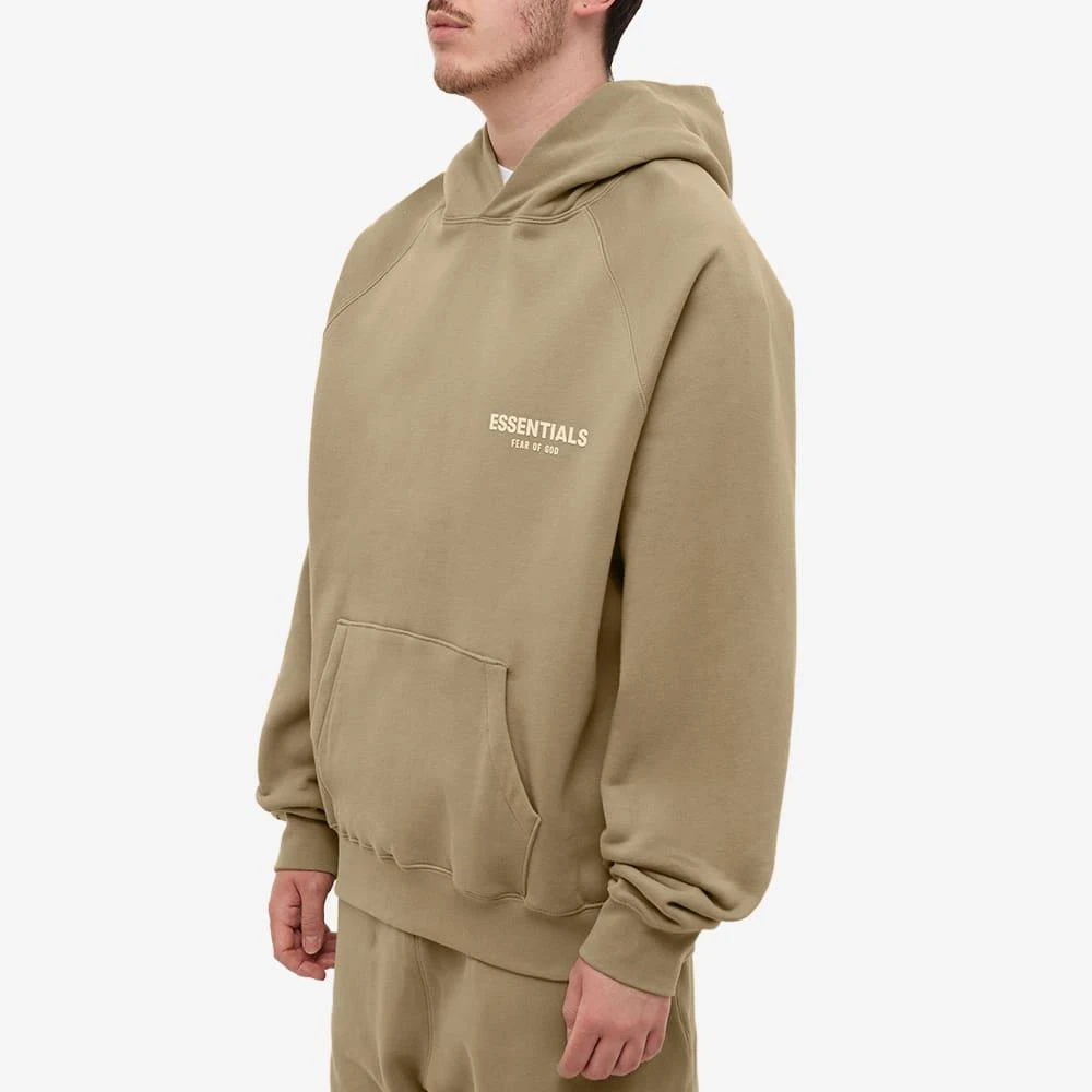 商品Essentials|Fear of God ESSENTIALS Logo Popover Hoody - Oak,价格¥866,第2张图片详细描述