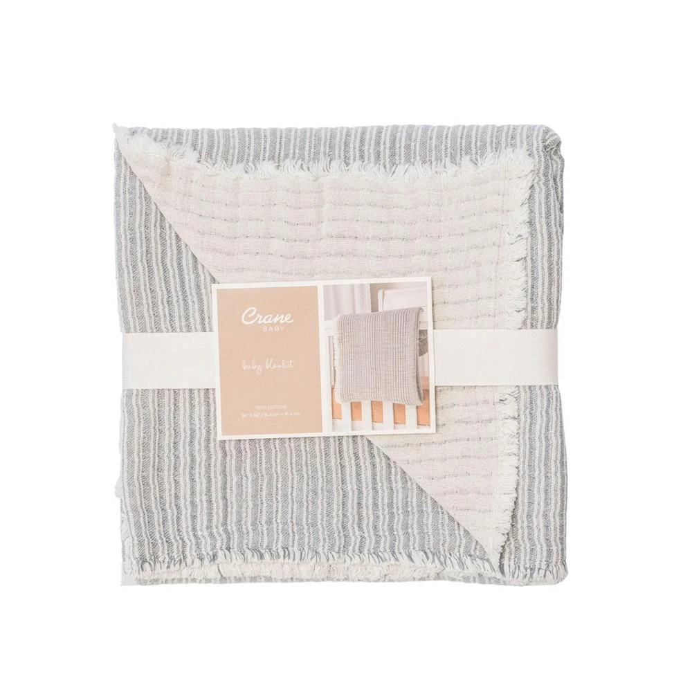 商品Crane Baby|Shoreline Stripe Blanket,价格¥262,第4张图片详细描述