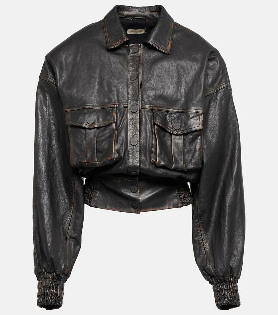 商品The Mannei|Nice leather bomber jacket,价格¥10268,第1张图片
