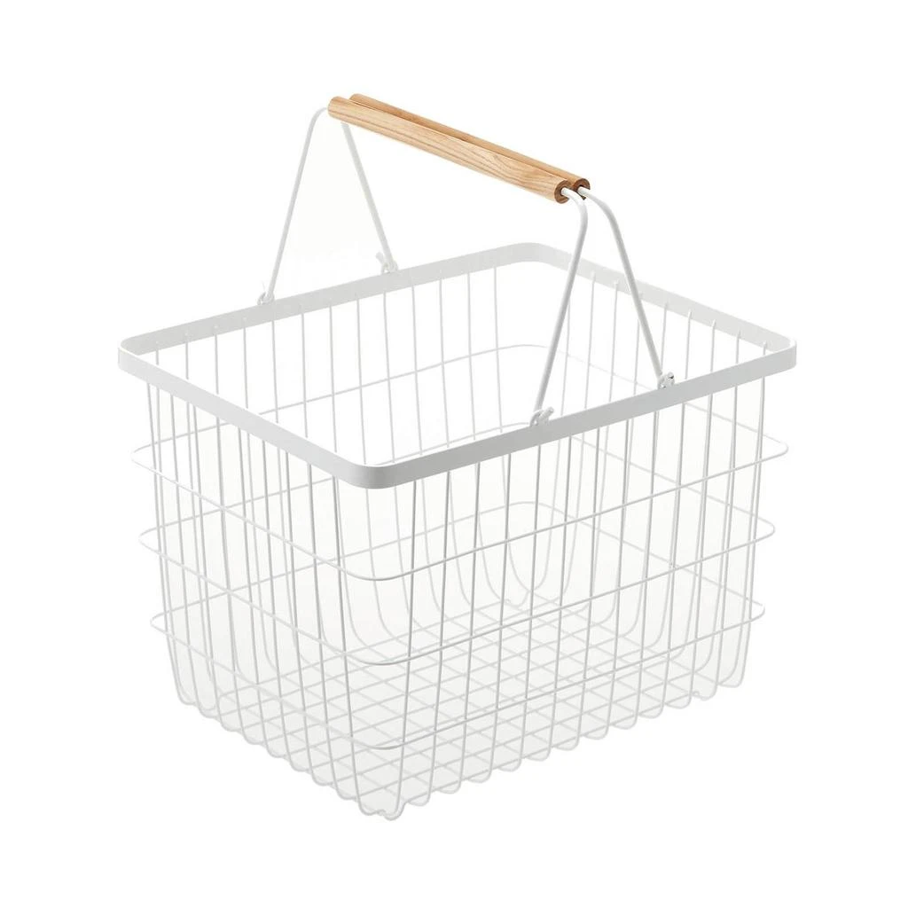 商品Yamazaki|Yamazaki Tosca Wire Laundry Basket - White - Medium,价格¥339,第2张图片详细描述