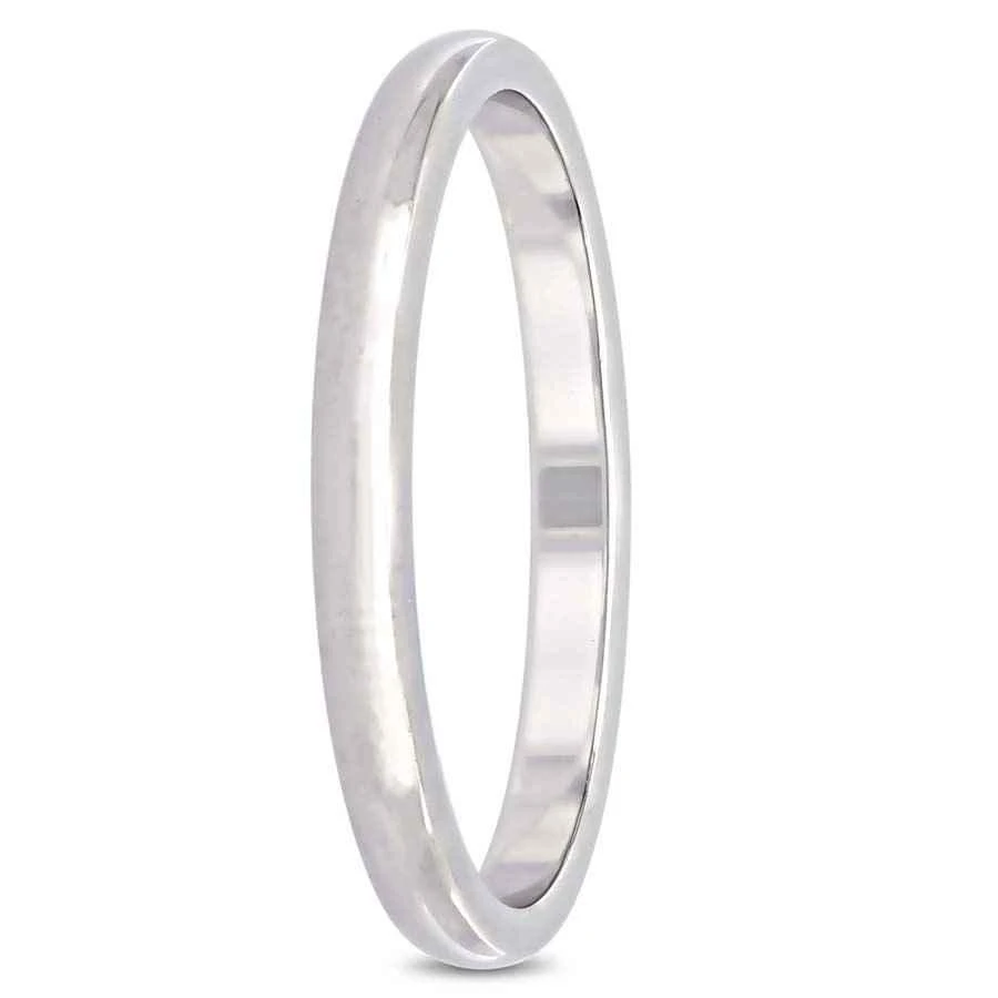商品Amour|Ladies 10K White Gold Wedding Band 2mm JMS005372,价格¥1077,第2张图片详细描述