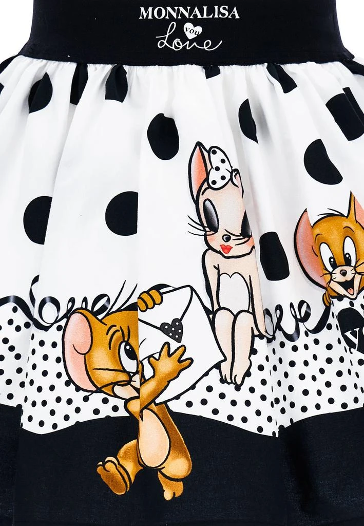 商品MONNALISA|Monnalisa Cartoon-Printed Elasticated Waistband Flared Skirt,价格¥1436,第4张图片详细描述
