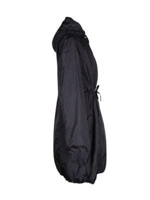 商品[二手商品] Moncler|Moncler Drawcord Waist Hooded Rain Coat In Black Nylon,价格¥6579,第3张图片详细描述