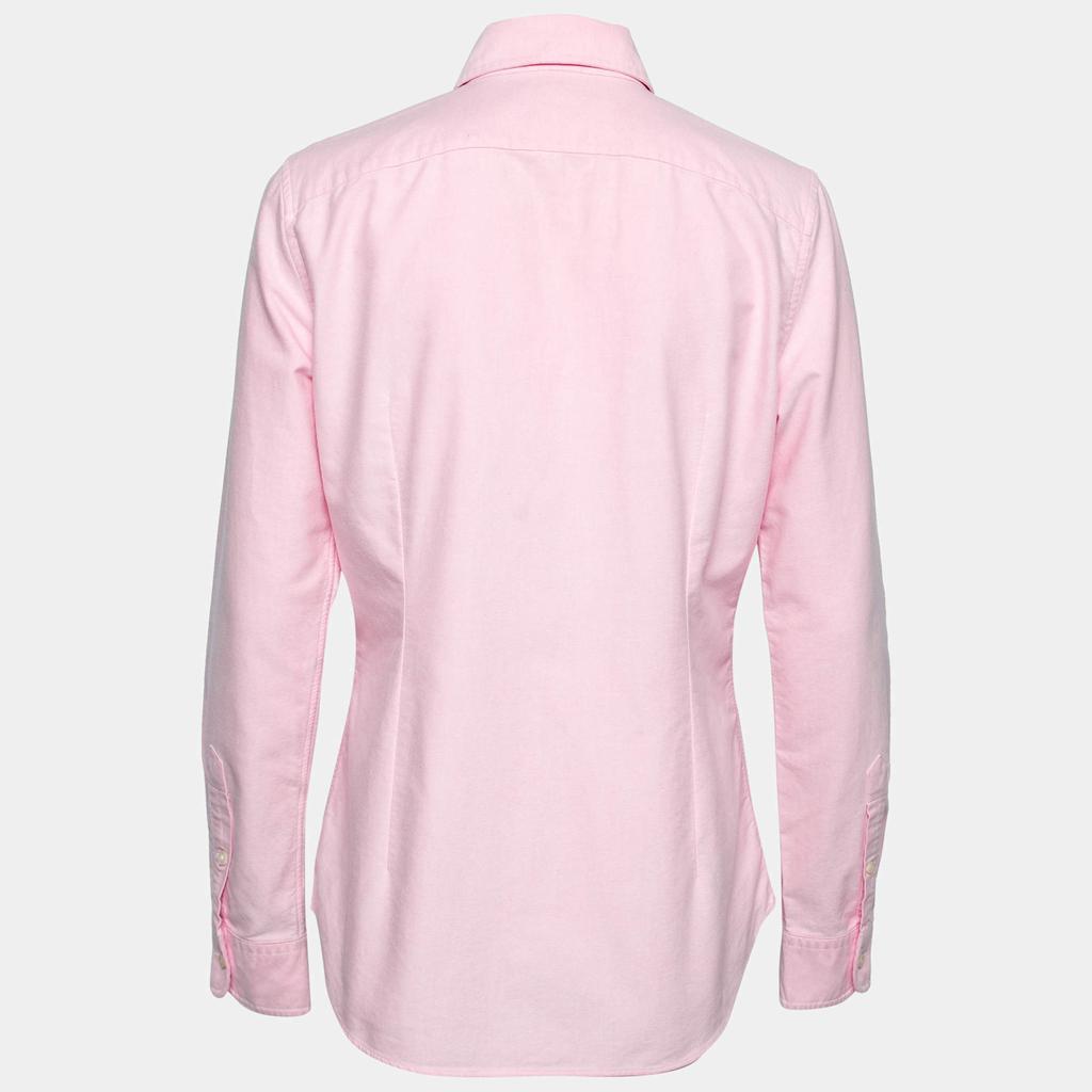 商品[二手商品] Ralph Lauren|Polo Ralph Lauren Pink Cotton Button Front Shirt M,价格¥1221,第4张图片详细描述