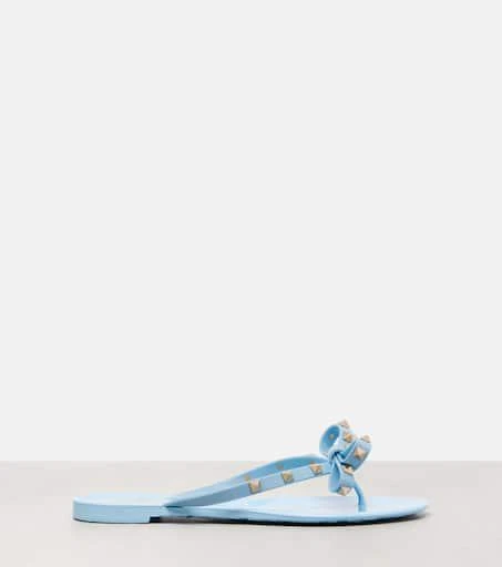 商品Valentino|Rockstud PVC材质夹趾凉鞋,价格¥4643,第4张图片详细描述