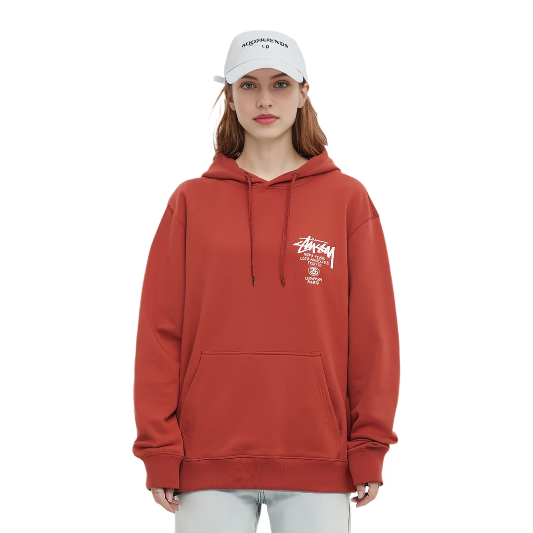 商品[国内直发] STUSSY|世界巡游系列 World Tour Hoodie Logo连帽卫衣 男女同款,价格¥1245,第4张图片详细描述