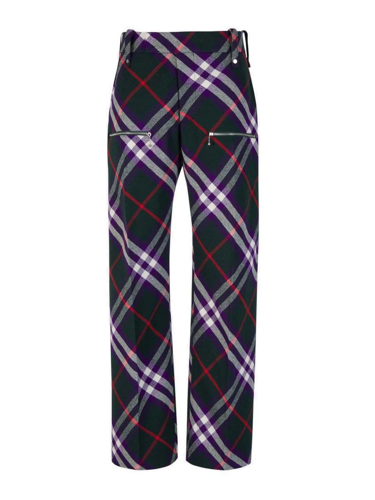 商品Burberry|Burberry Plaid-Check Straight-Leg Trousers,价格¥9696,第1张图片