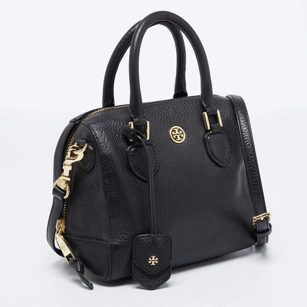 商品[二手商品] Tory Burch|Tory Burch Black Leather Robinson Middy Satchel,价格¥1410,第3张图片详细描述