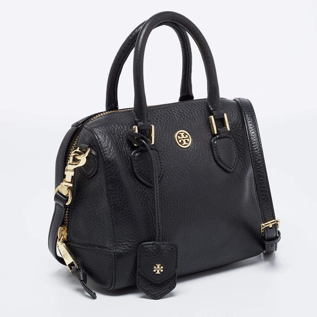 商品[二手商品] Tory Burch|Tory Burch Black Leather Robinson Middy Satchel,价格¥1301,第5张图片详细描述