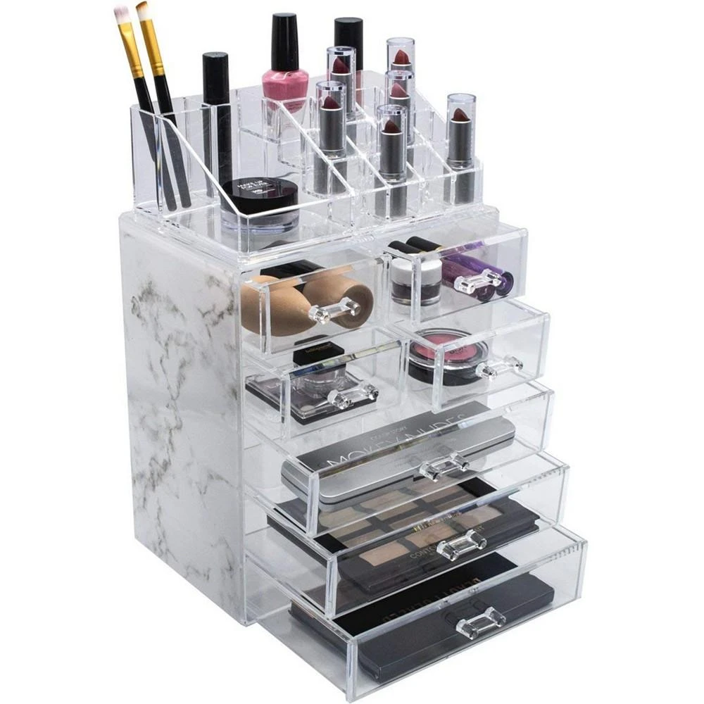 Cosmetics Makeup Storage Case Medium Display Sets - 3 Large 4 Small Drawers + Top 商品