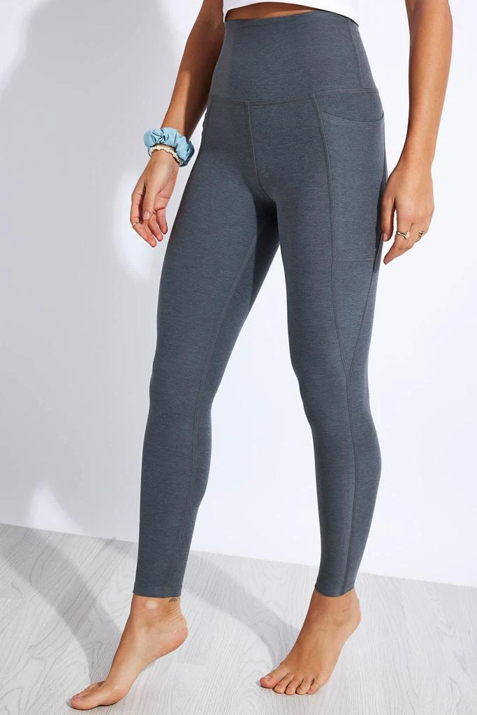 商品Beyond yoga|Spacedye Out Of Pocket High Waisted Midi Legging - Pewter Heather,价格¥638,第1张图片