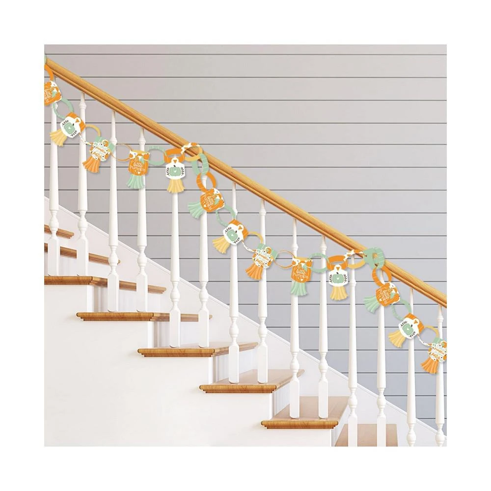 商品Big Dot of Happiness|Little Pumpkin - Decoration Kit - Fall Birthday Party or Baby Shower Paper Chains Garland - 21 feet,价格¥142,第2张图片详细描述
