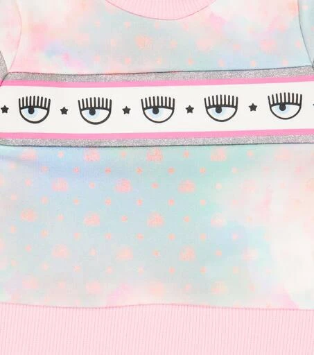 商品MONNALISA|x Chiara Ferragni baby eye-motif jersey sweatshirt,价格¥512,第3张图片详细描述