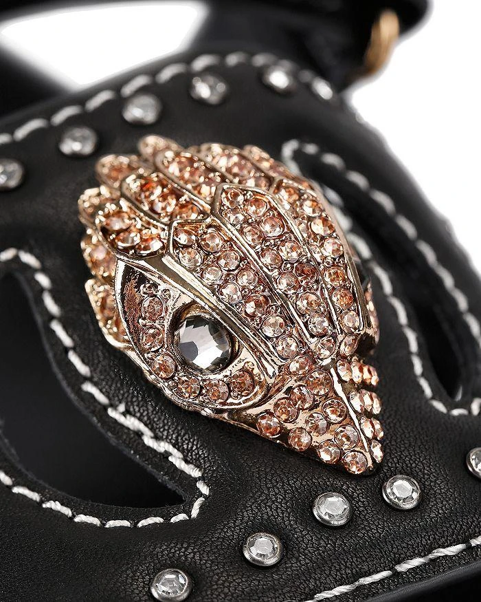 商品Kurt Geiger|Women's Eagle Studded Cutout Sandals,价格¥870,第5张图片详细描述