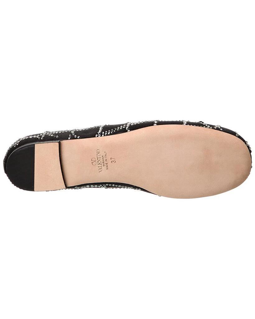 商品Valentino|Valentino Toile Iconographe Satin Ballerina Flat,价格¥4863,第4张图片详细描述