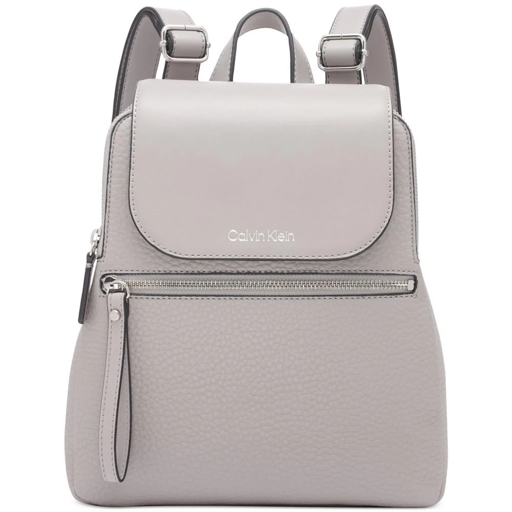 商品Calvin Klein|Garnet Triple Compartment Leather Backpack,价格¥750,第1张图片