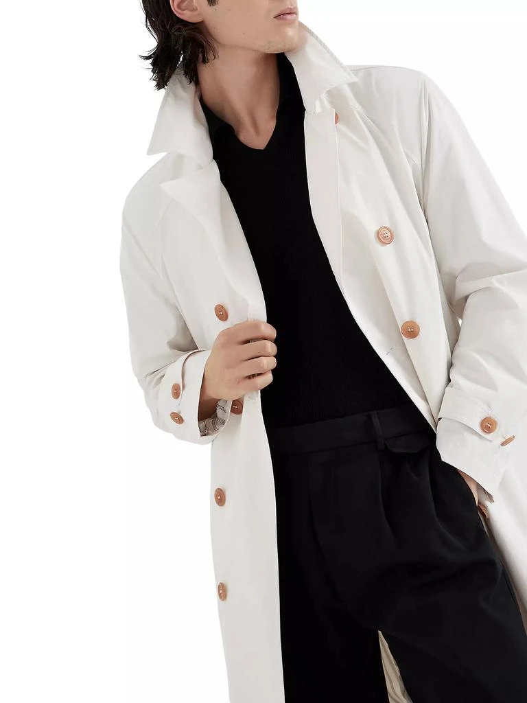 商品Brunello Cucinelli|Water Resistant Microfiber Trench Coat,价格¥29935,第5张图片详细描述