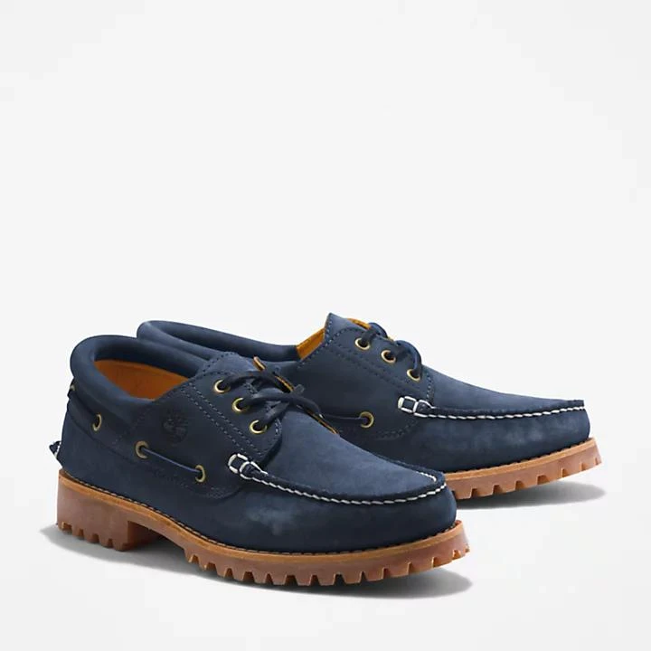 商品Timberland|Timberland® 3-Eye Lug Handsewn Boat Shoe for Men in Navy,价格¥1393,第4张图片详细描述