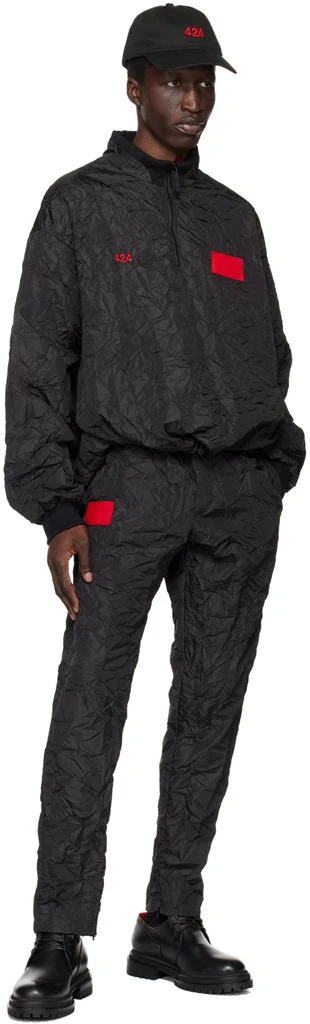 商品424|Black Crinkled Lounge Pants,价格¥583,第4张图片详细描述