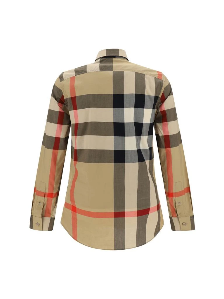 商品Burberry|Burberry Long Sleeved Checkered Buttoned Shirt,价格¥4067,第2张图片详细描述