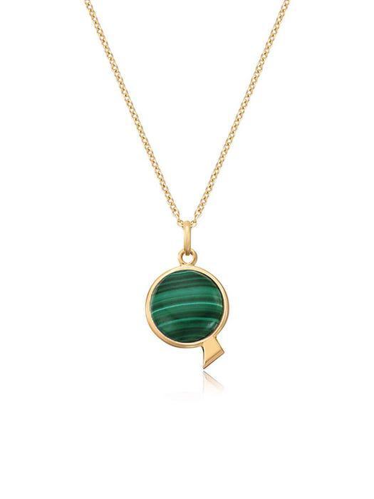 商品hyeres-lor|Penny Dor MS 14k Necklace Malachite,价格¥4405,第4张图片详细描述