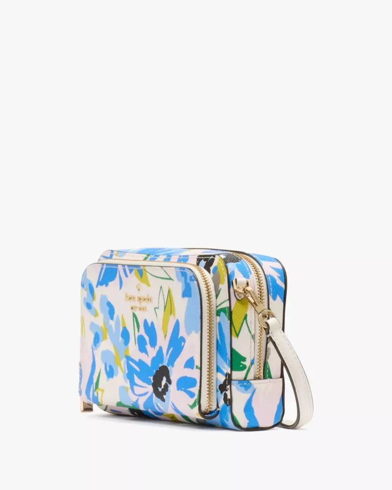 商品Kate Spade|Staci Floral Dual Zip Around Mini Crossbody,价格¥591,第3张图片详细描述