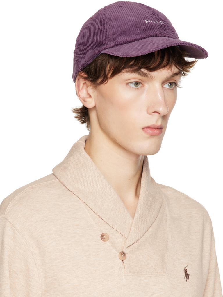 商品Ralph Lauren|Purple Embroidered Cap,价格¥261,第4张图片详细描述