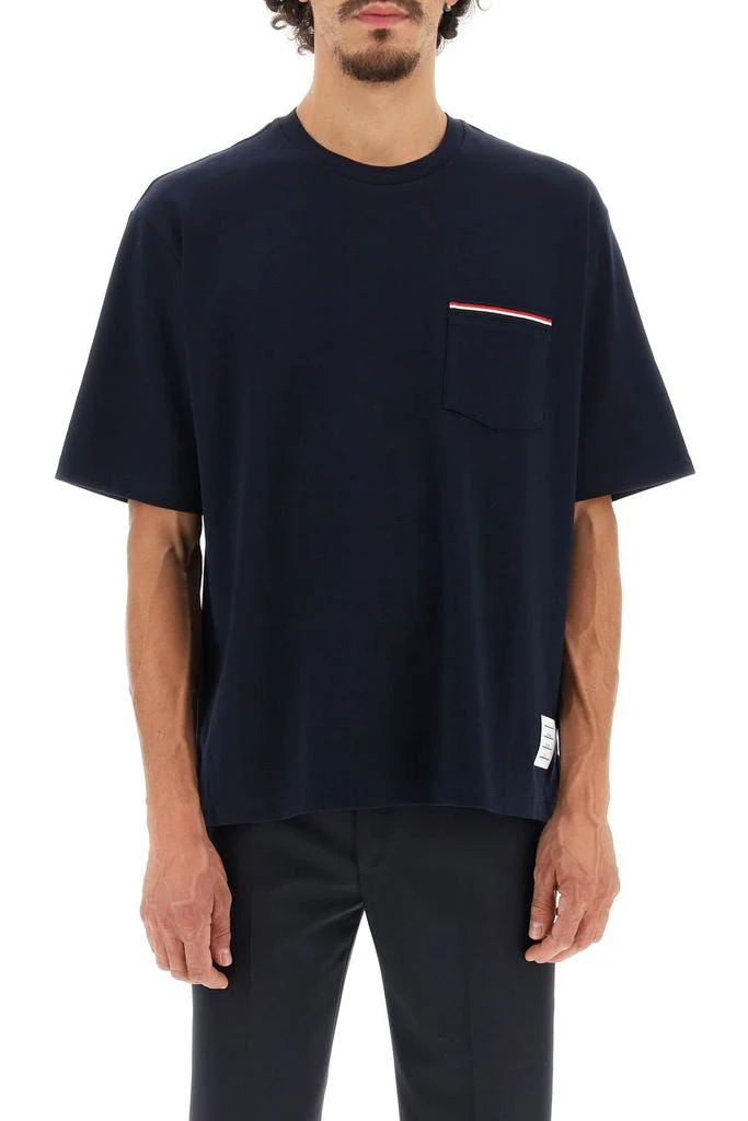 商品Thom Browne|Thom browne t-shirt with pocket,价格¥1828,第2张图片详细描述