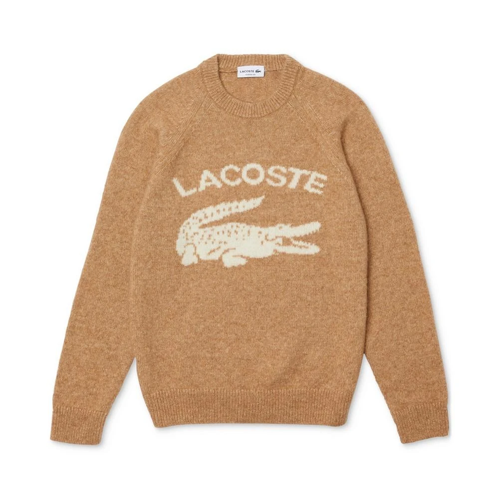 商品Lacoste|Men's Oversized Crocodile Graphic Sweater,价格¥1078,第1张图片