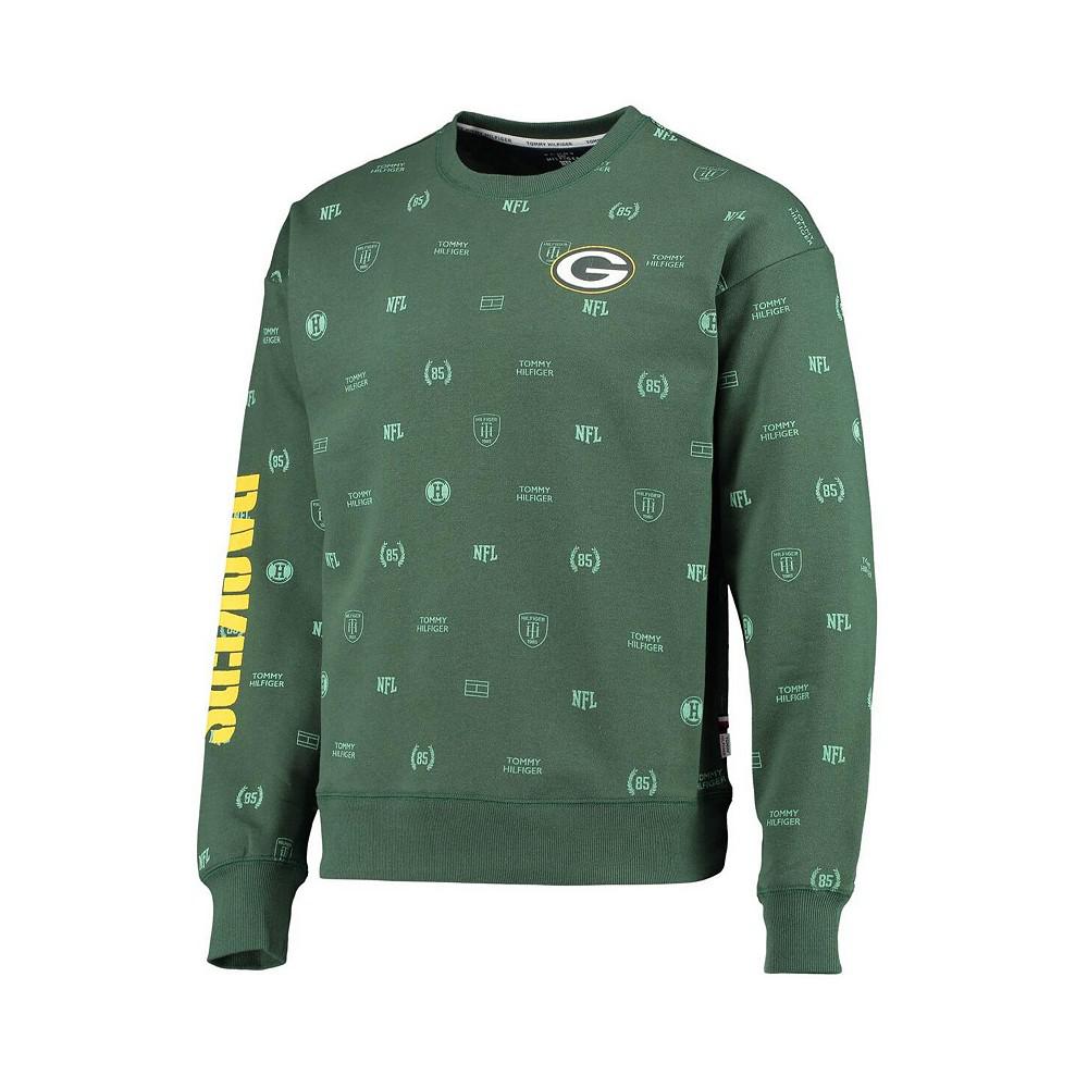 Men's Green Green Bay Packers Reid Graphic Pullover Sweatshirt商品第3张图片规格展示