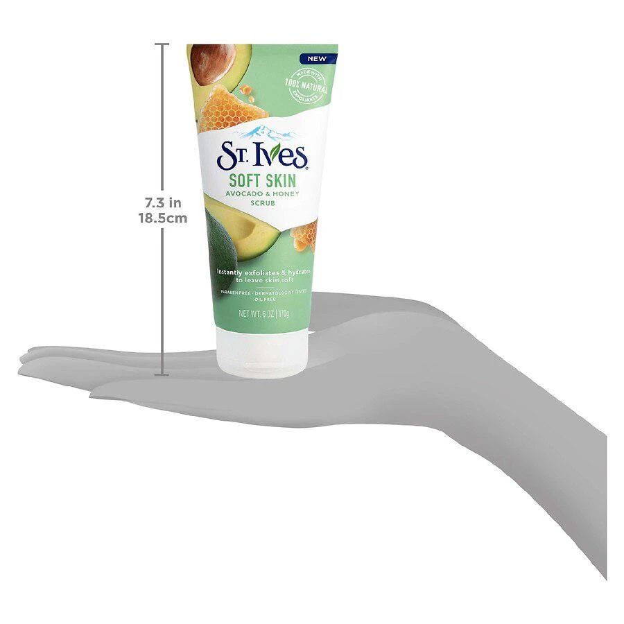 商品St. Ives|Soft Skin Face Scrub Avocado and Honey,价格¥45,第5张图片详细描述