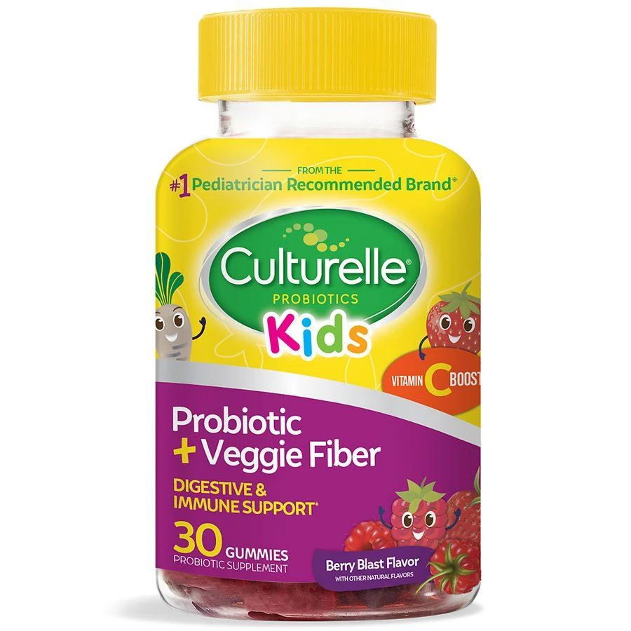 商品Culturelle|Kids Daily Probiotic + Prebiotic Gummies Natural Berry Blast,价格¥149,第1张图片