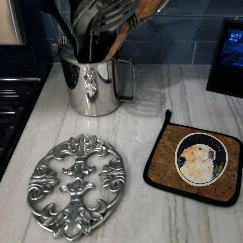 商品Caroline's Treasures|Starry Night Golden Retriever Pair of Pot Holders,价格¥170,第2张图片详细描述