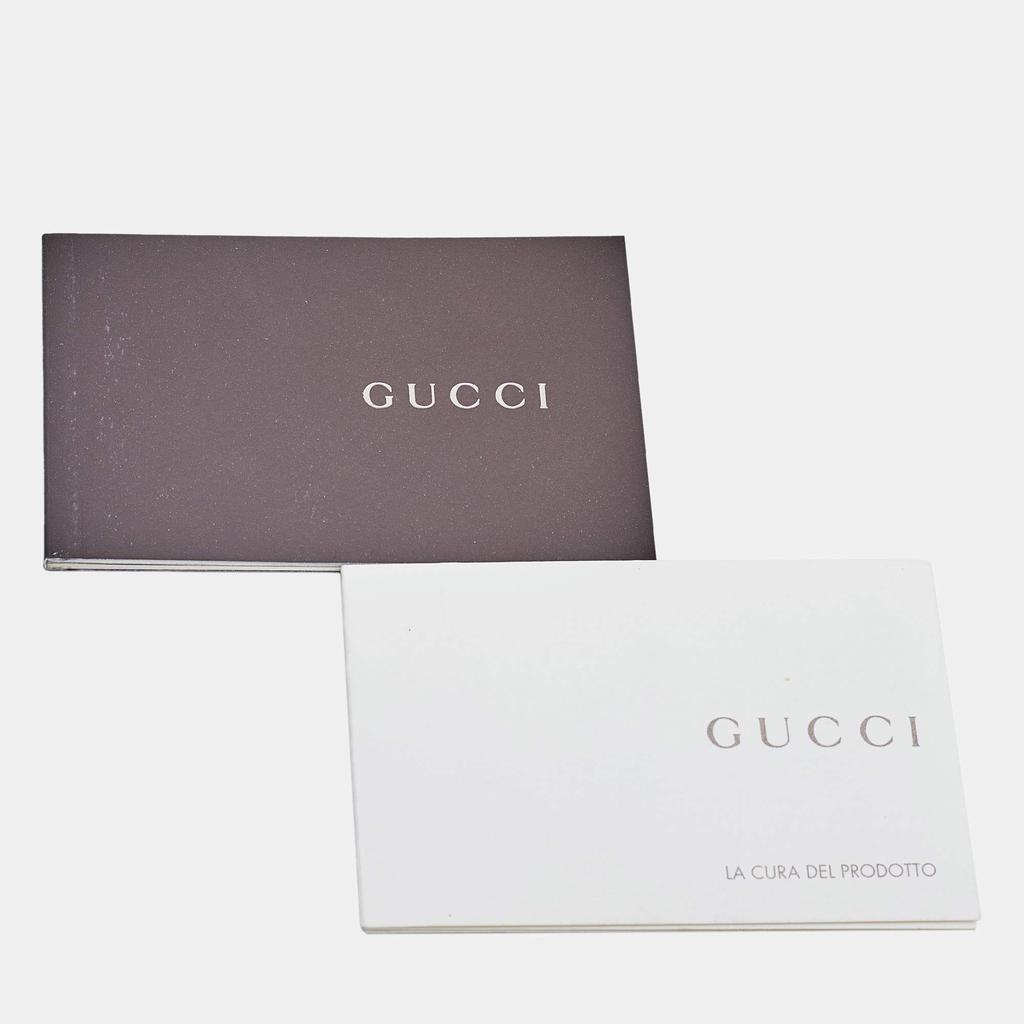Gucci Blue/White Logo Script Canvas And Leather Joy Boston Bag商品第10张图片规格展示