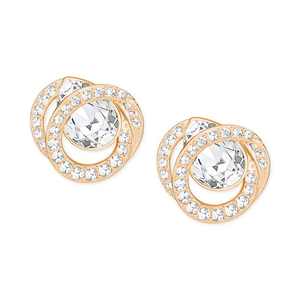 商品Swarovski|Rose Gold-Tone Crystal Stud Earrings,价格¥585,第1张图片