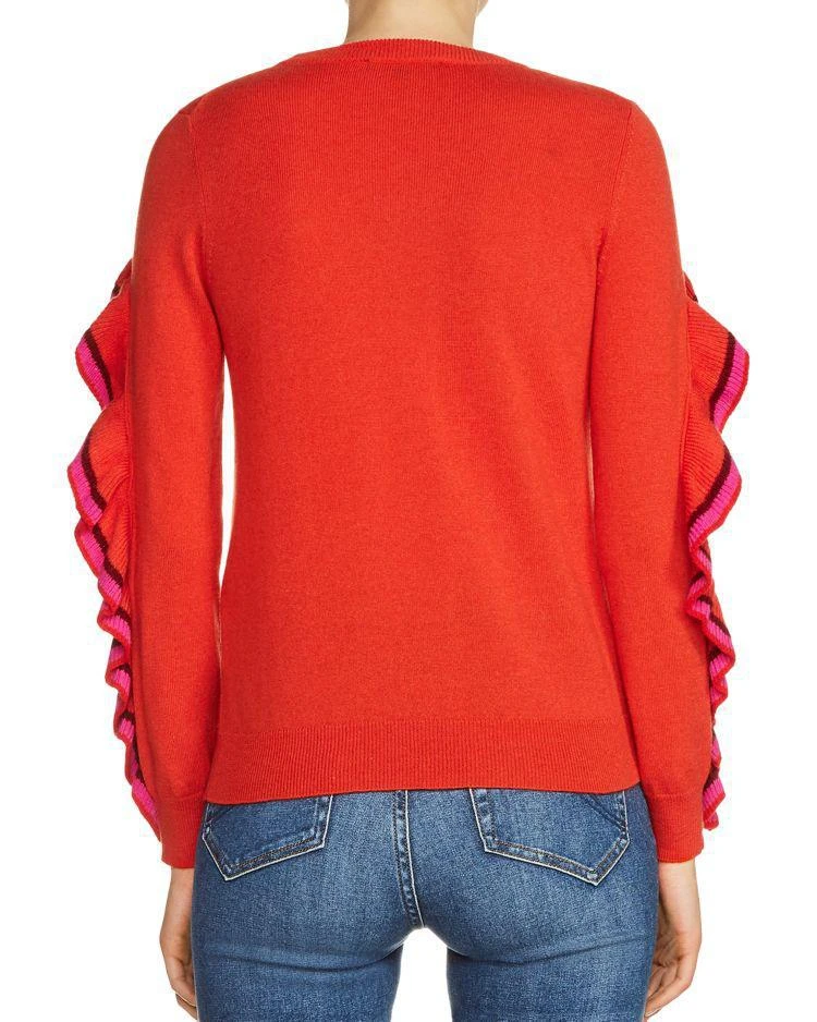 商品Maje|Marinella Ruffled Wool & Cashmere Sweater,价格¥1203,第2张图片详细描述