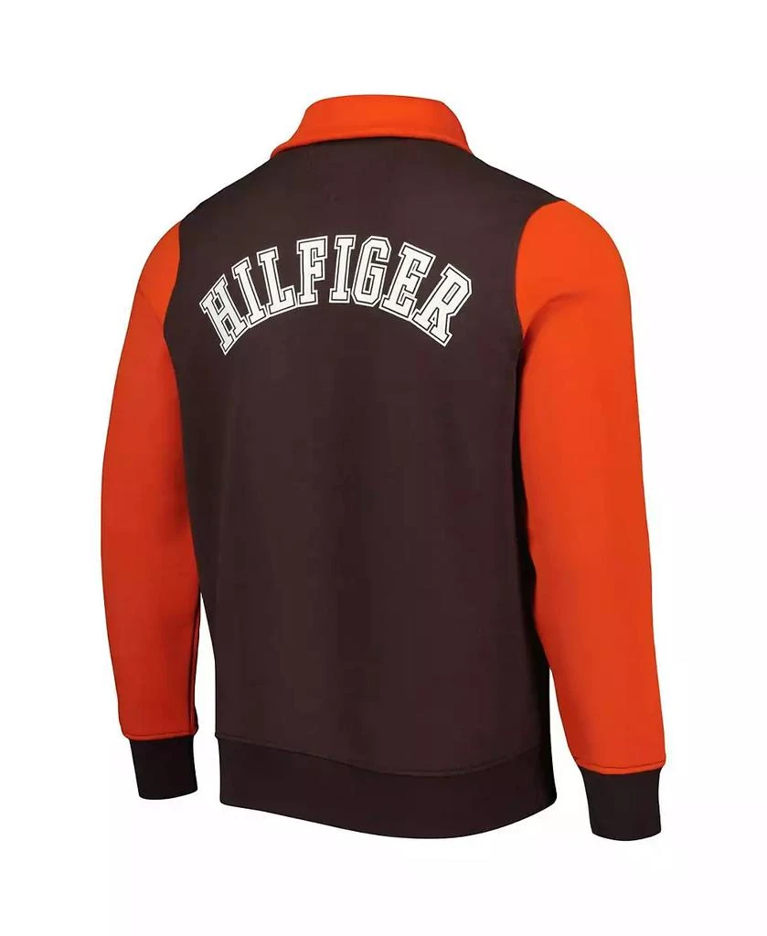 商品Tommy Hilfiger|Men's Brown, Orange Cleveland Browns Aiden Quarter-Zip Top,价格¥617,第4张图片详细描述