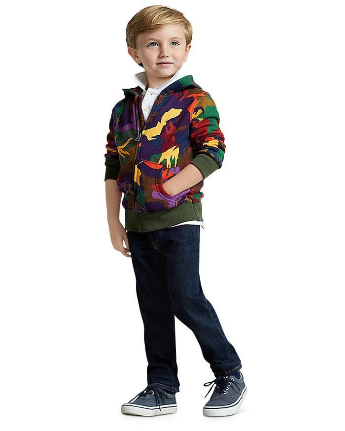 商品Ralph Lauren|Boys' Big Pony Camo Fleece Hoodie - Little Kid,价格¥314,第1张图片